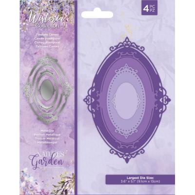 Crafter's Companion Wisteria Metal Dies - Timeless Cameo